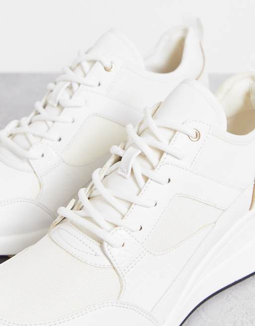 ALDO Thrundra Sneakers bianche con zeppa ASOS