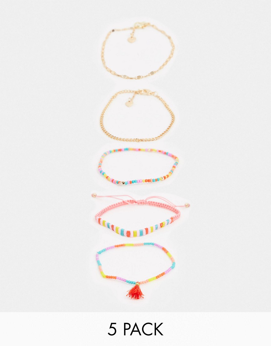 ALDO - Tillma - Set van 5 armbanden in meerdere kleuren-Multi