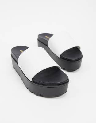 mules homme plateforme