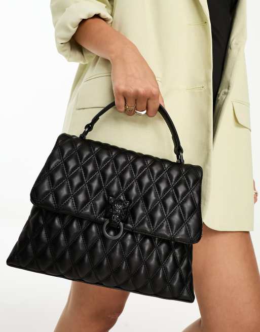 Chanel Black Quilted Calfskin Leather Medium Coco Luxe Top Handle