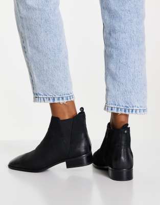 ALDO leather chelsea boots black | ASOS