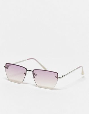 ALDO Troa 90's square sunglasses in pink ombre