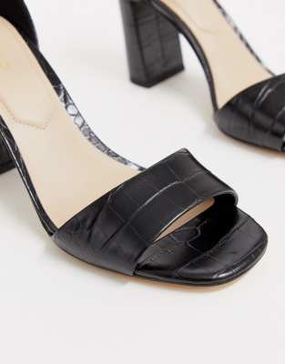 aldo black high heel sandals