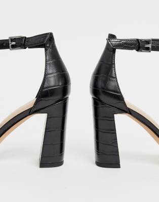aldo black high heel sandals