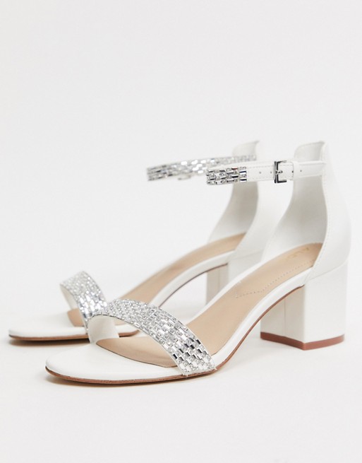 ALDO Vanami strappy heeled sandal in bright white