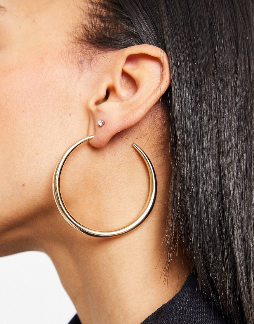 ALDO Veinante large hoop earrings in gold