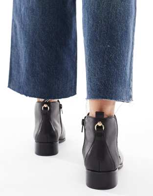 Aldo Verity Pointed Toe Ankle Boots In Black