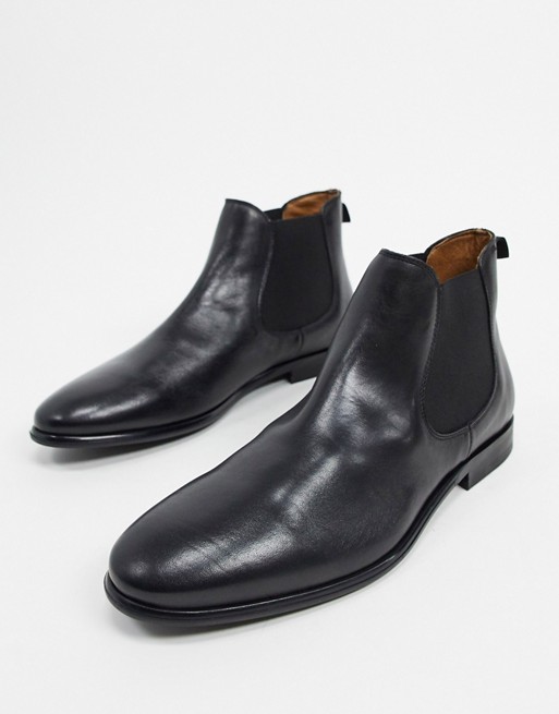 ALDO wadda leather chelsea boots in black