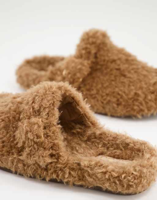 ALDO - WFH - Sabot in pelliccia sintetica marrone, 4 di 4