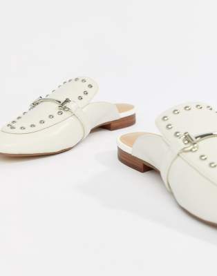 aldo white mules