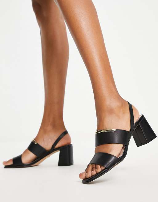 Aldo black block heels hotsell