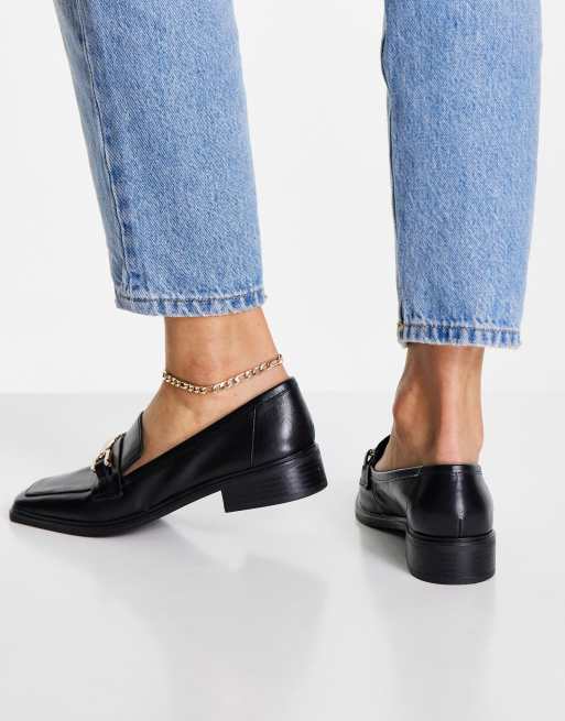 ALDO Wiciclyaflex low heeled loafer in black