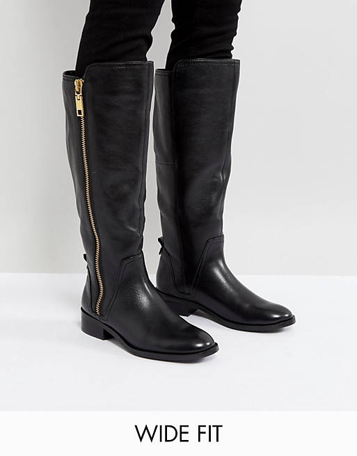 ALDO Wide Fit Casual Knee Boots in Leather