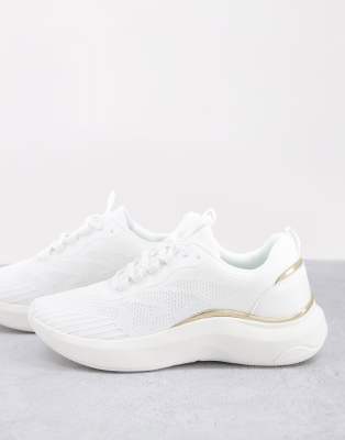 ALDO Willo chunky sneakers with gold details in white - ASOS Price Checker