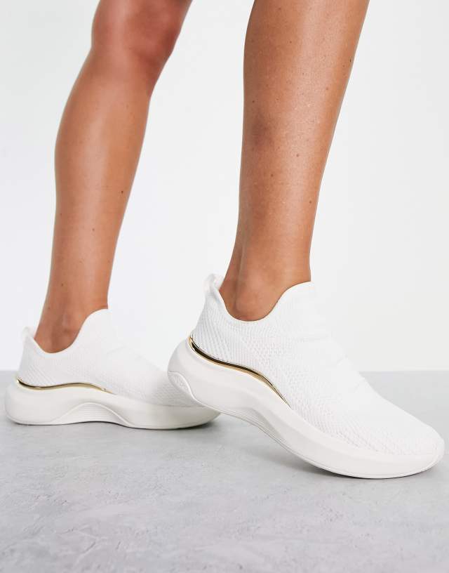 ALDO Winni pull on sneakers in white