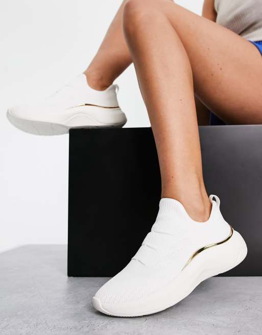 Aldo white slip on sale ons