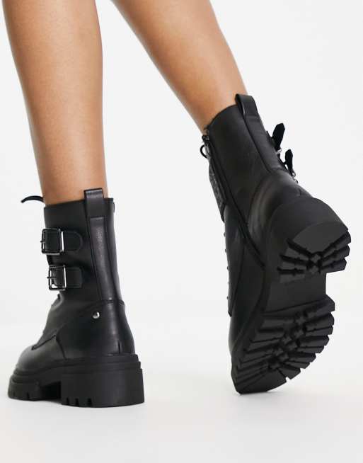 Aldo Bigtrek Chunky Flat Ankle Boots