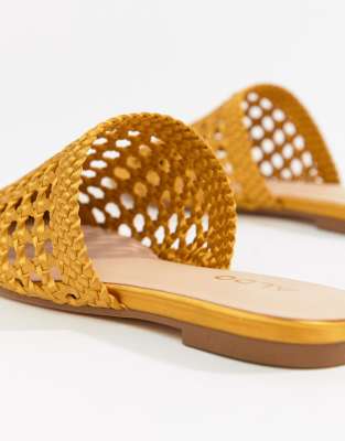 aldo gold mules