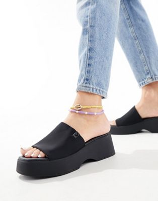 ALDO Yassu chunky mule sandals in black - ASOS Price Checker