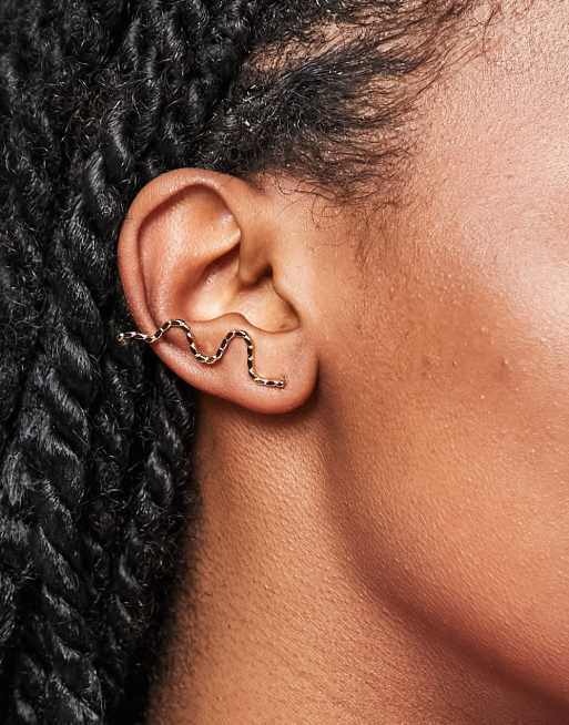 ALDO - Ybirajan - Orecchino ear cuff color oro a forma di serpente