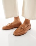 [ALDO] ALDO Yblide tassel detail loafer in brown leather 36 Medium Brown