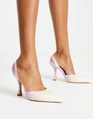 ALDO Zuella slingback shoes in pink ombre  - ASOS Price Checker