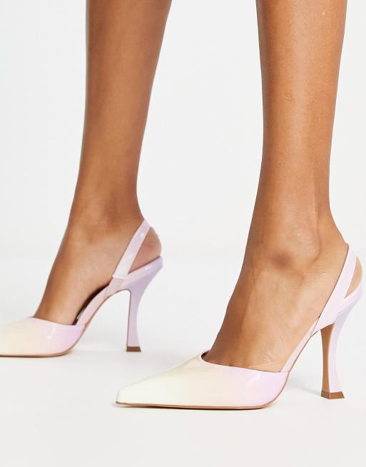 ALDO Zuella slingback shoes in pink ombre | ASOS