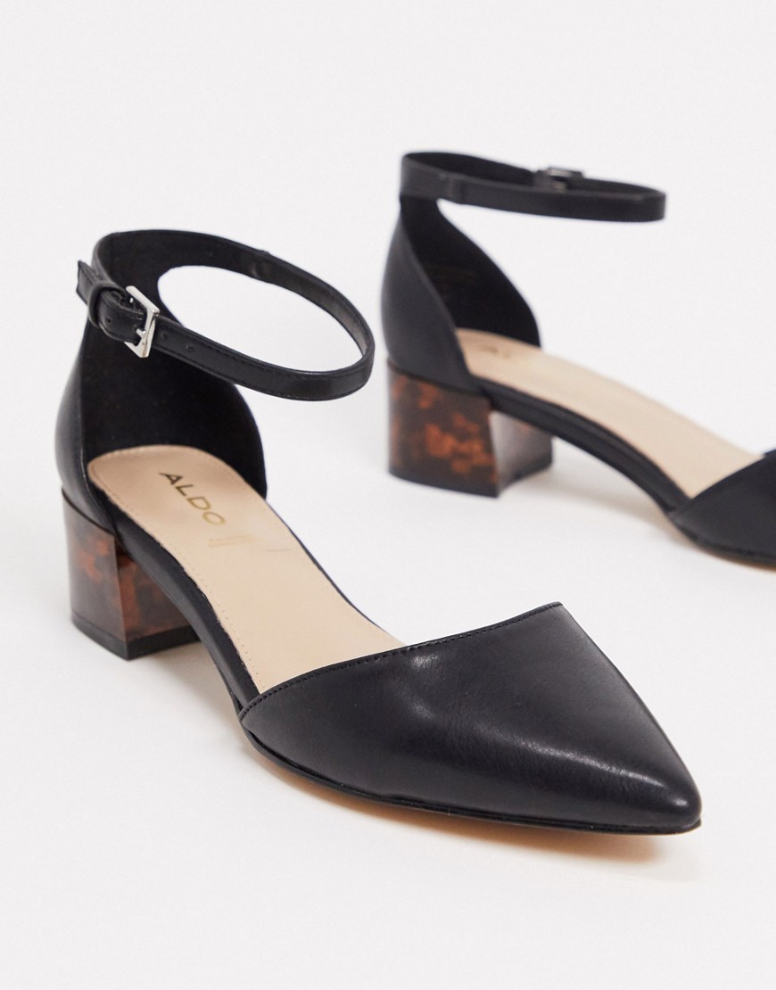 ALDO - Zulian - Schoenen met halfhoge blokhak-Zwart