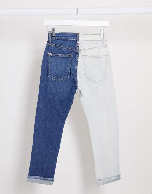 Two tone boyfriend store jeans