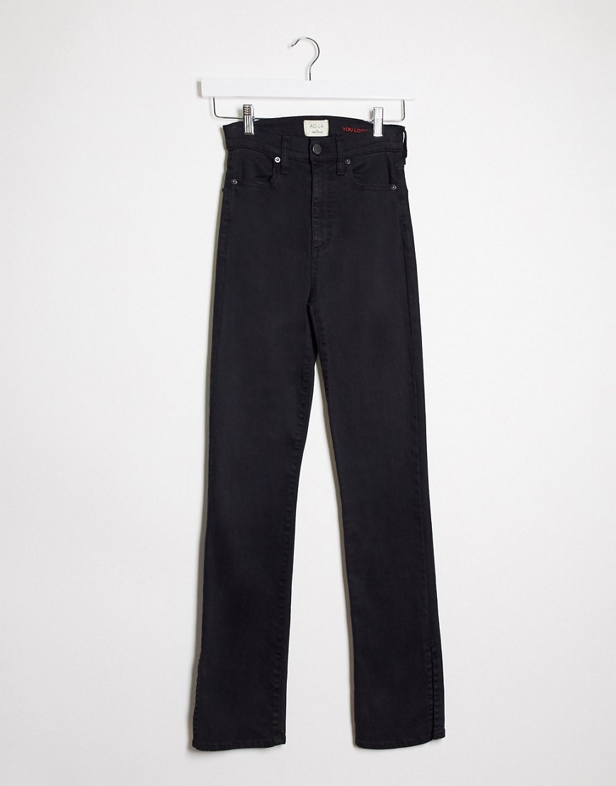 Alice & Olivia Jeans - Kickflare-jeans met hoge taille in zwart
