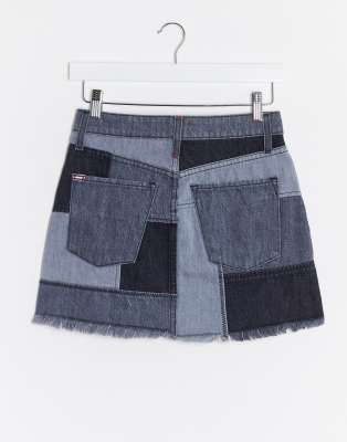 alice and olivia patchwork skirt