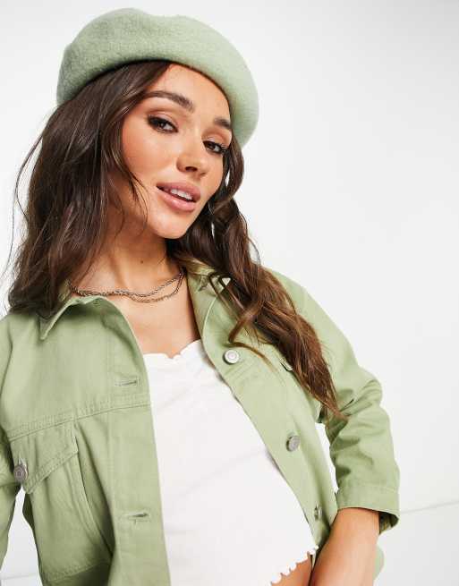 Aligne – Jeansjacke aus Baumwolle in Pastellgrün - LGREEN, 2 von 4