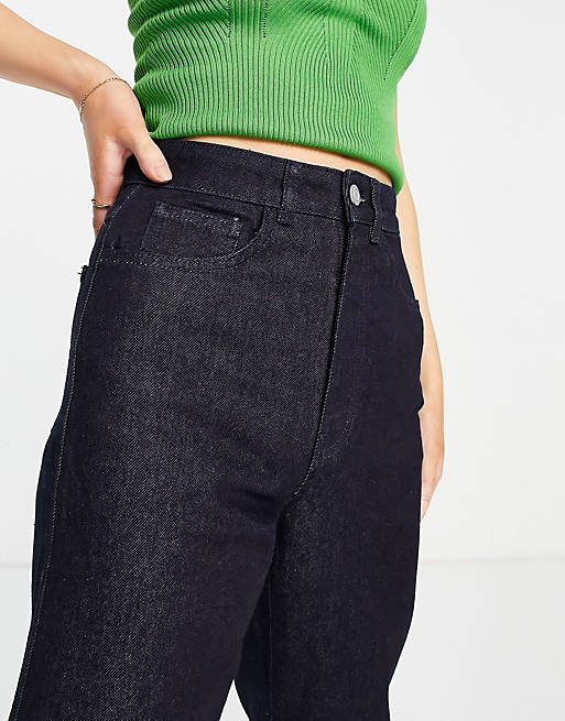 Jeans Aligne organic cotton barrel wide leg jean in dark indigo 