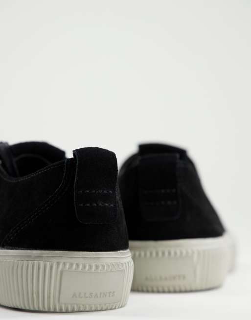 All Saints - Baskets basses en daim à lacets - Noir, 4 de 4