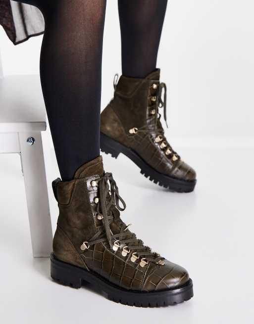 All saints croc discount boots