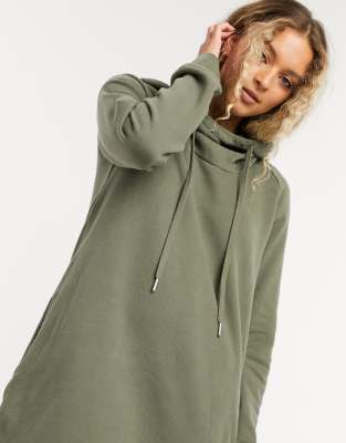 green hoodie dress