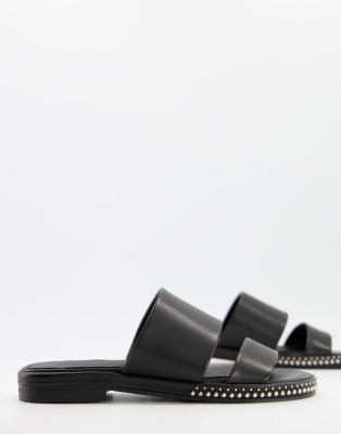 AllSaints All Saints Matiala sliders in black