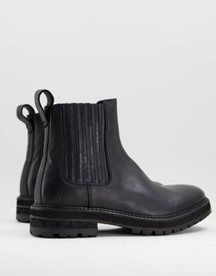 allsaints noble leather chelsea boot