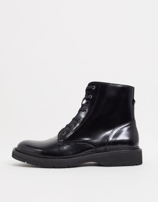 all saints black boots mens