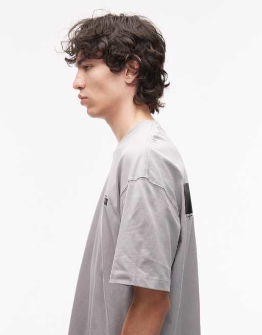 All Saints Redact t-shirt in halfpipe grey - GREY, 4 of 5