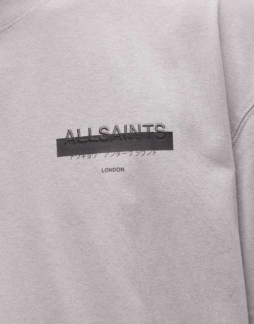 All Saints Redact t-shirt in halfpipe grey - GREY, 5 of 5