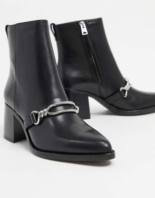 all saints black leather boots