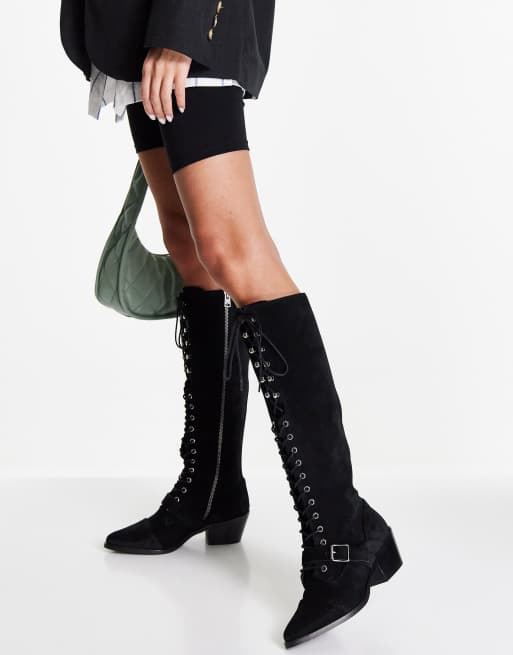 All saints knee high boots sale