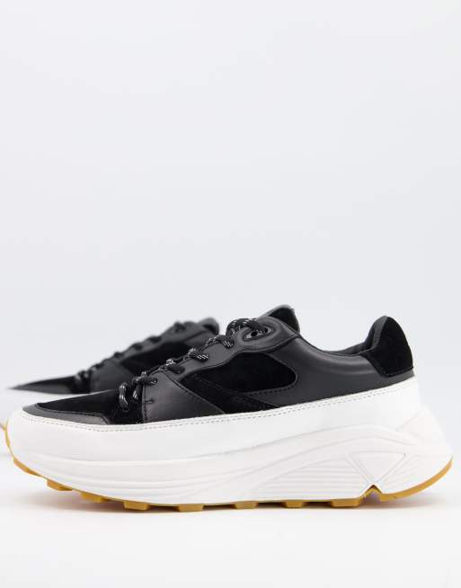 All saints hot sale black trainers