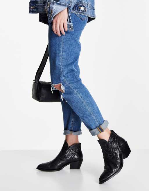 All saints hot sale black ankle boots