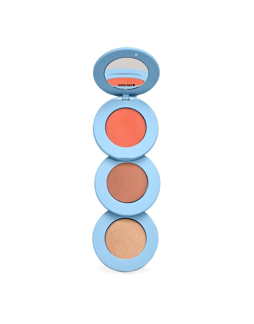 ALLEYOOP ALLEYOOP STACK THE ODDS COMPACT PALETTE - BLUSH, CONTOUR & HIGHLIGHT IN SUNKISSED-MULTI