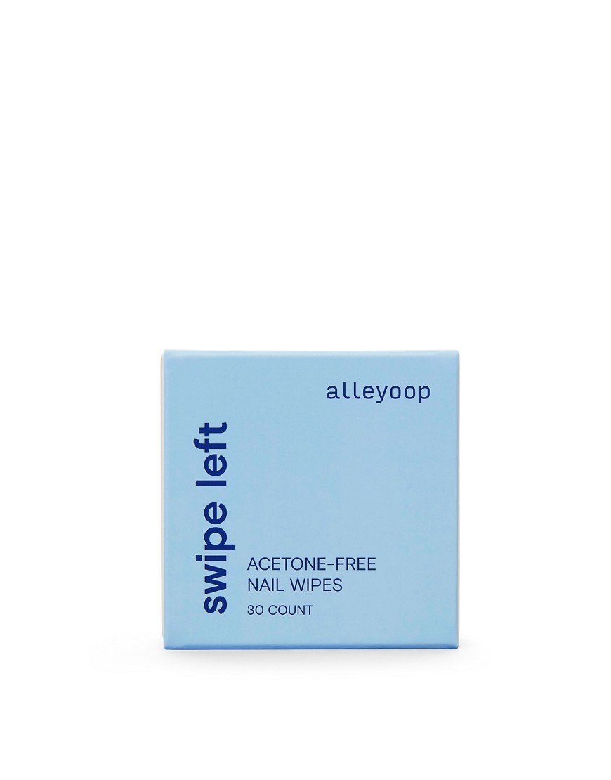Alleyoop Swipe Left - Acetone-Free Nail Polish Remover Wipes-No color