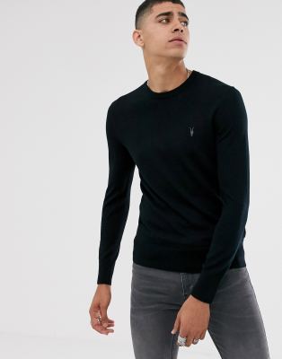 All saints outlet merino crew jumper