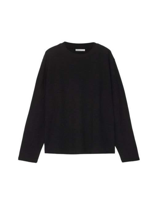 AllSaints Abel Langarm-T-Shirt in Schwarz, 5 von 6
