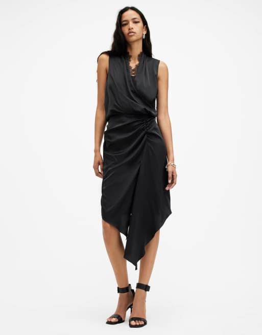 AllSaints - Abi - Robe en dentelle - Noir